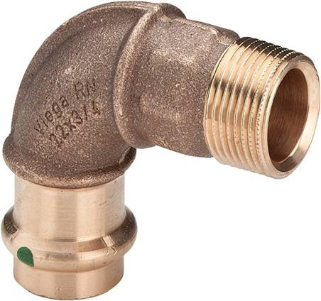 Угольник пресс Viega Sanpress15х3/8" 90° НР серия 2214