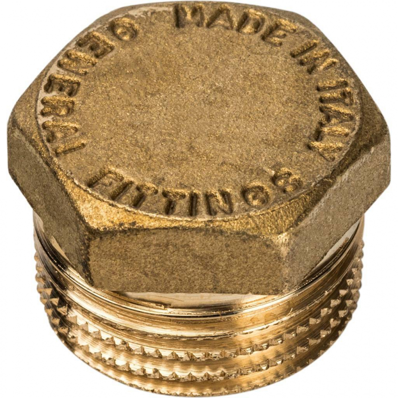 Заглушка латунная 1/2" НР STOUT 